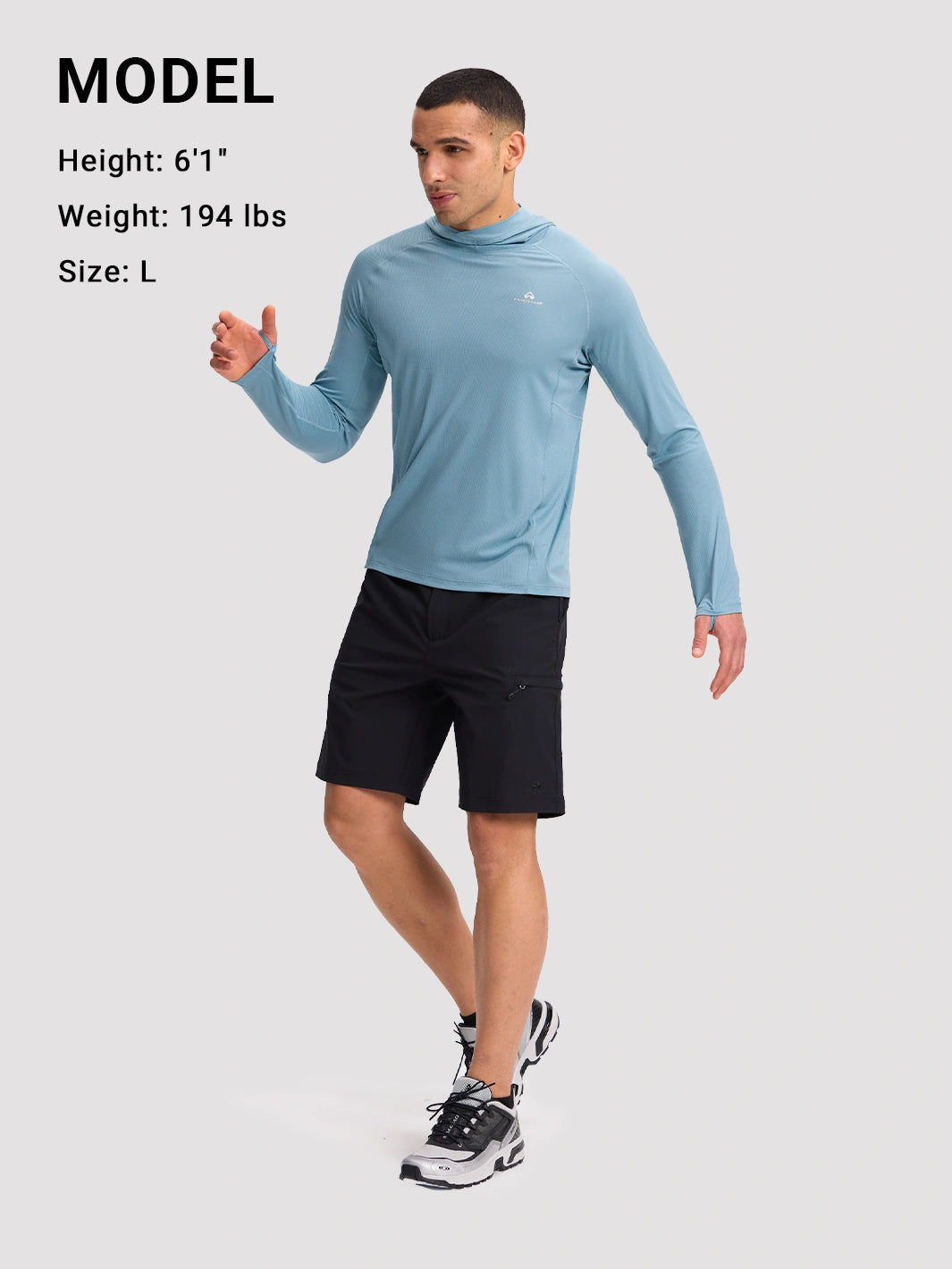 Men's Ultralight Hooded Sun Protection Top