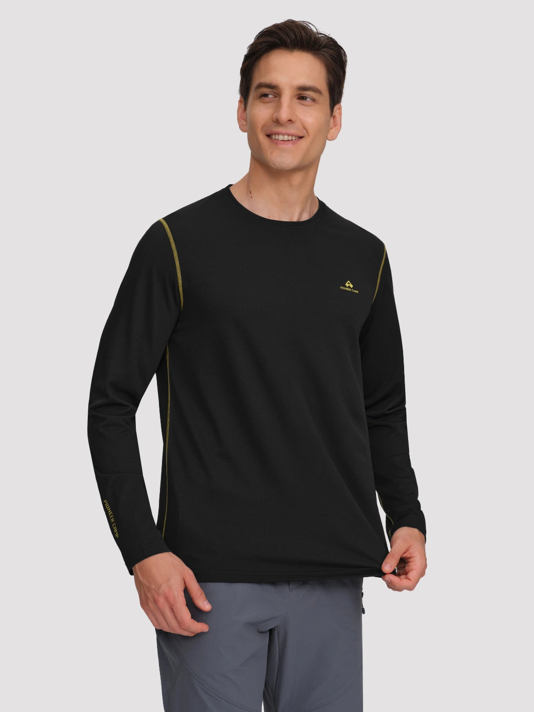 Men's 4-Way Stretch Mesh Long Sleeve Quick-Dry Shirt