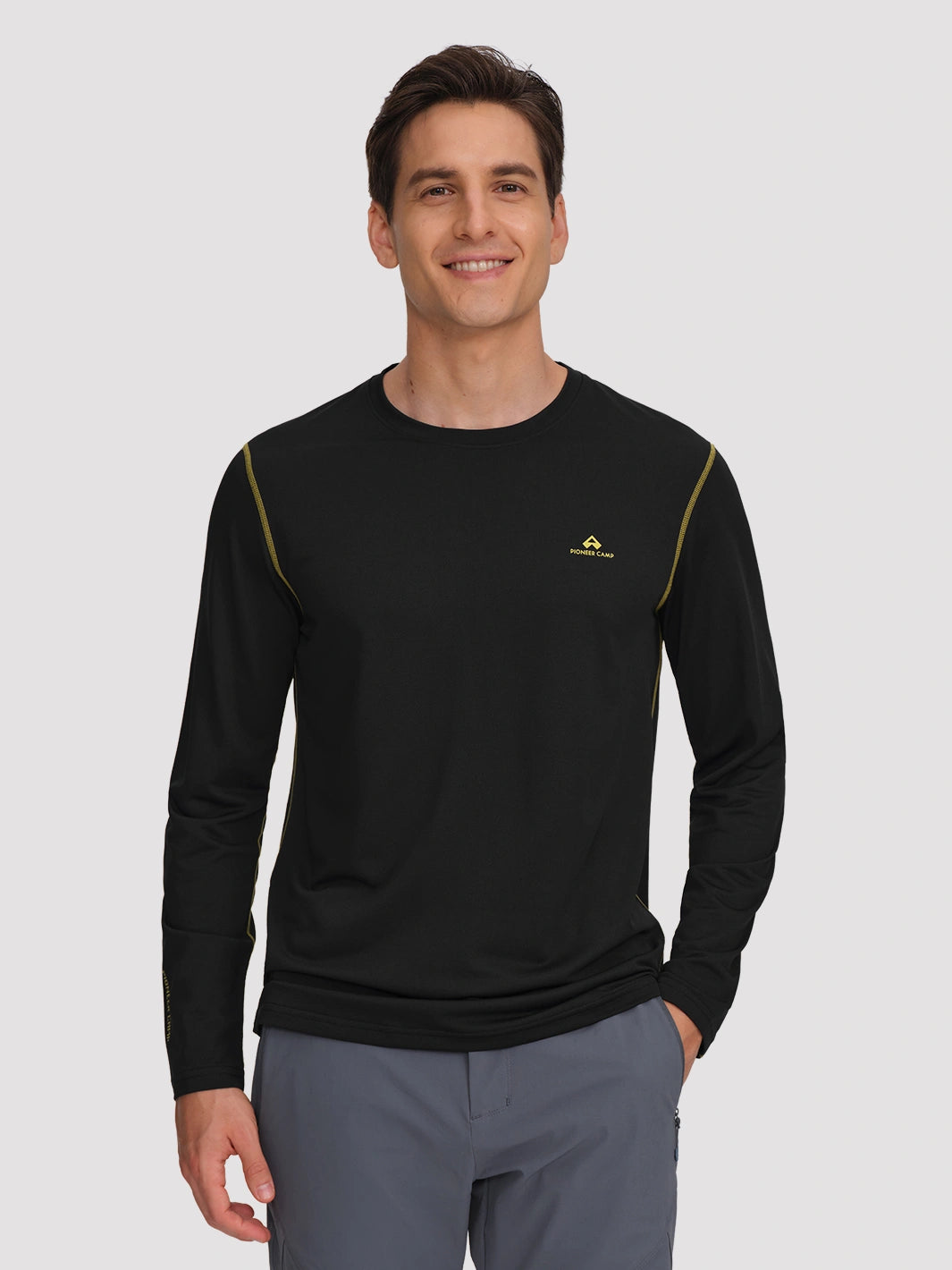 Men's 4-Way Stretch Mesh Long Sleeve Quick-Dry Shirt