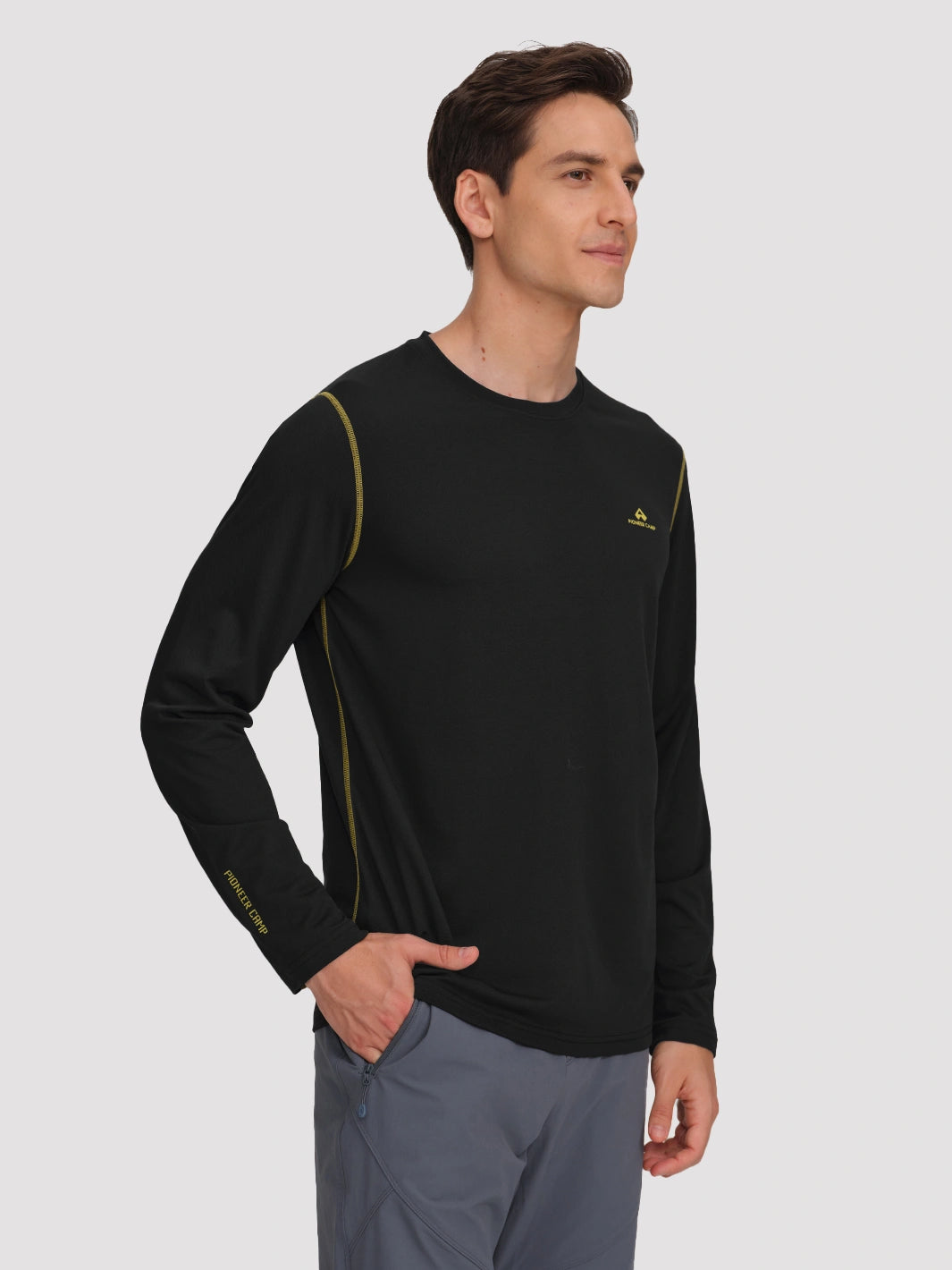 Men's 4-Way Stretch Mesh Long Sleeve Quick-Dry Shirt