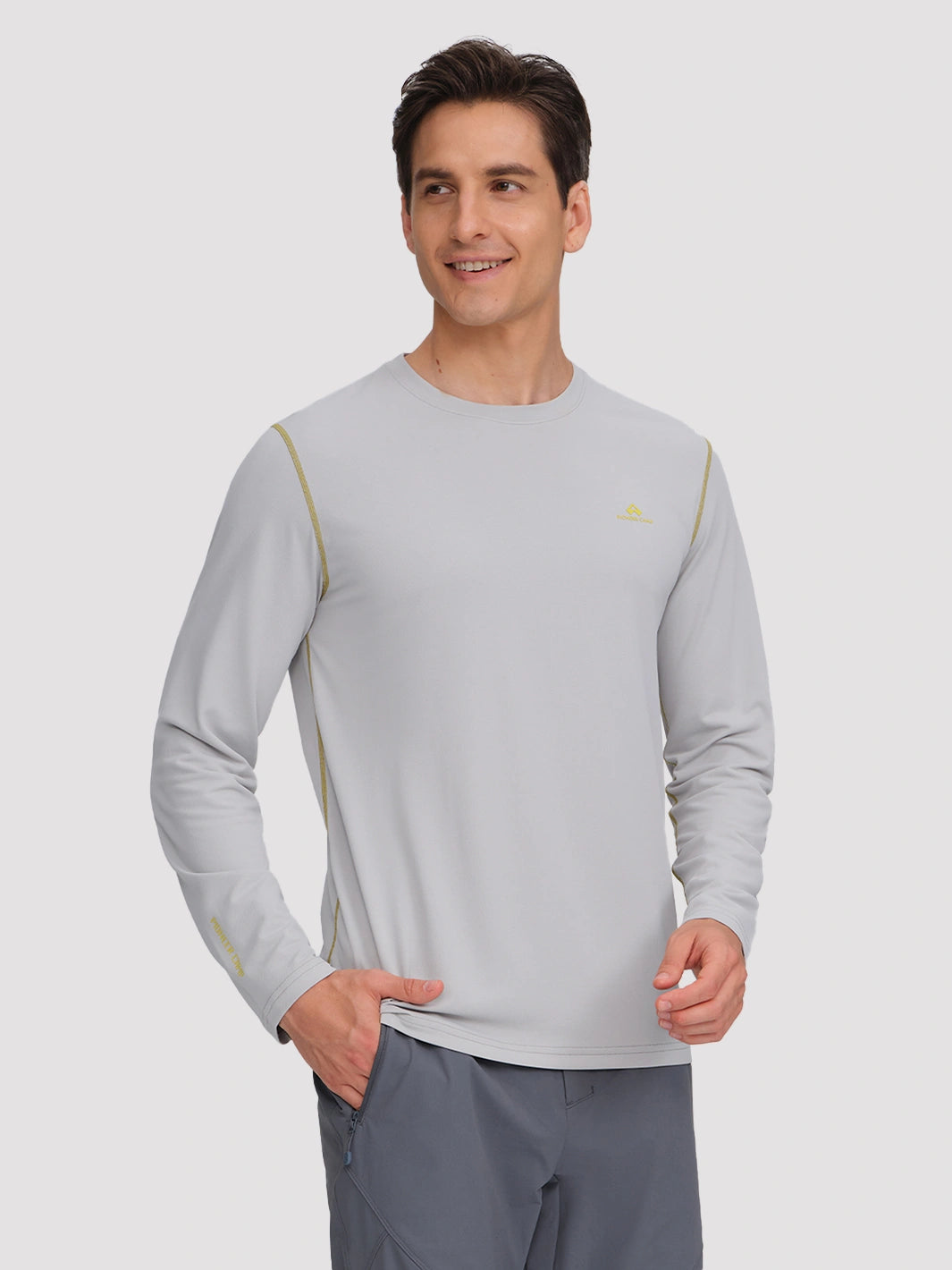 Men's 4-Way Stretch Mesh Long Sleeve Quick-Dry Shirt