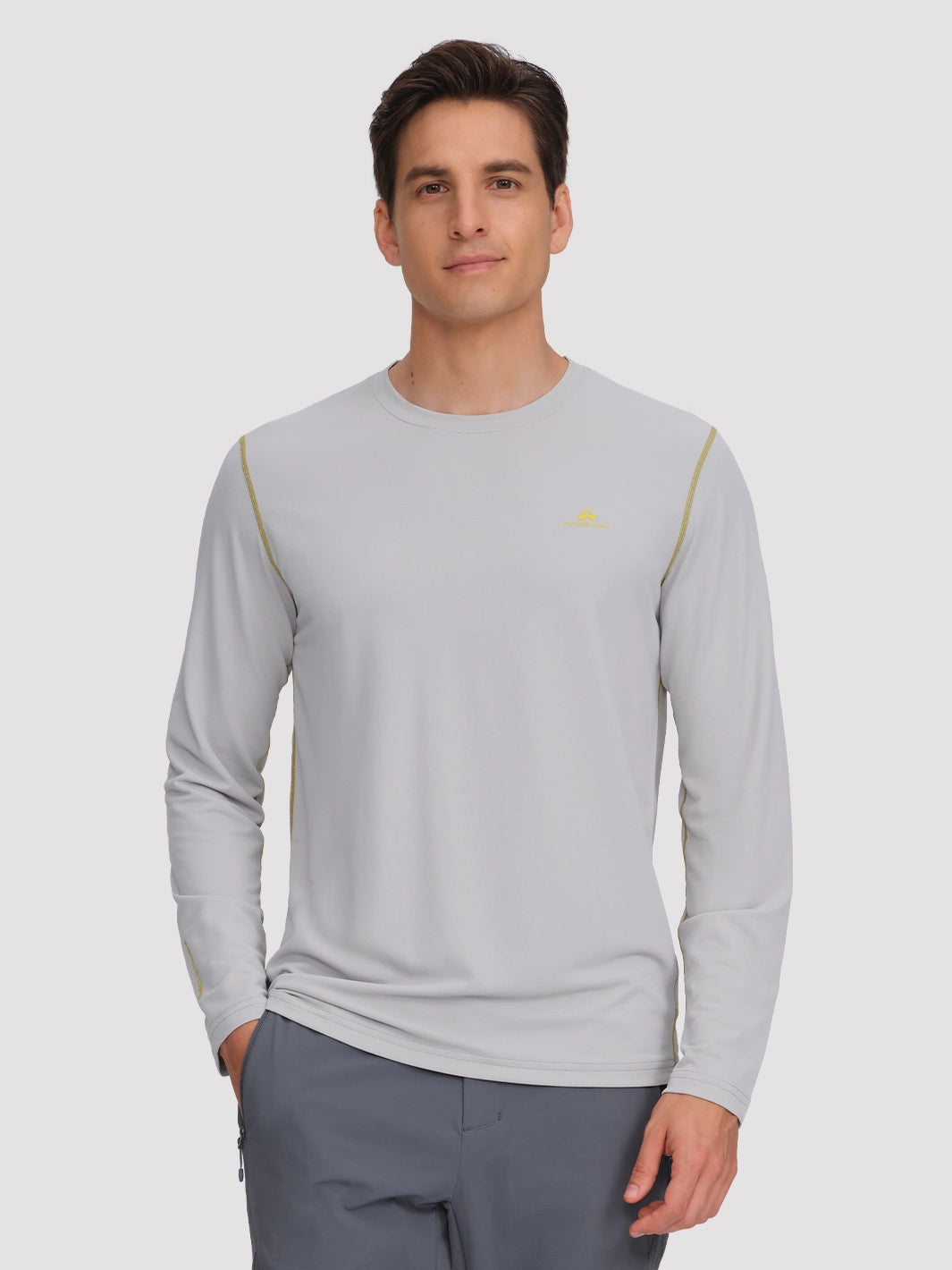 Men's 4-Way Stretch Mesh Long Sleeve Quick-Dry Shirt
