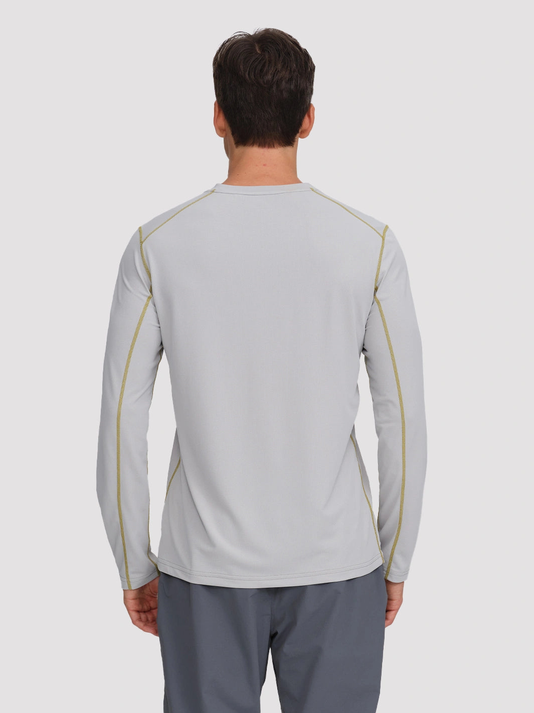 Men's 4-Way Stretch Mesh Long Sleeve Quick-Dry Shirt