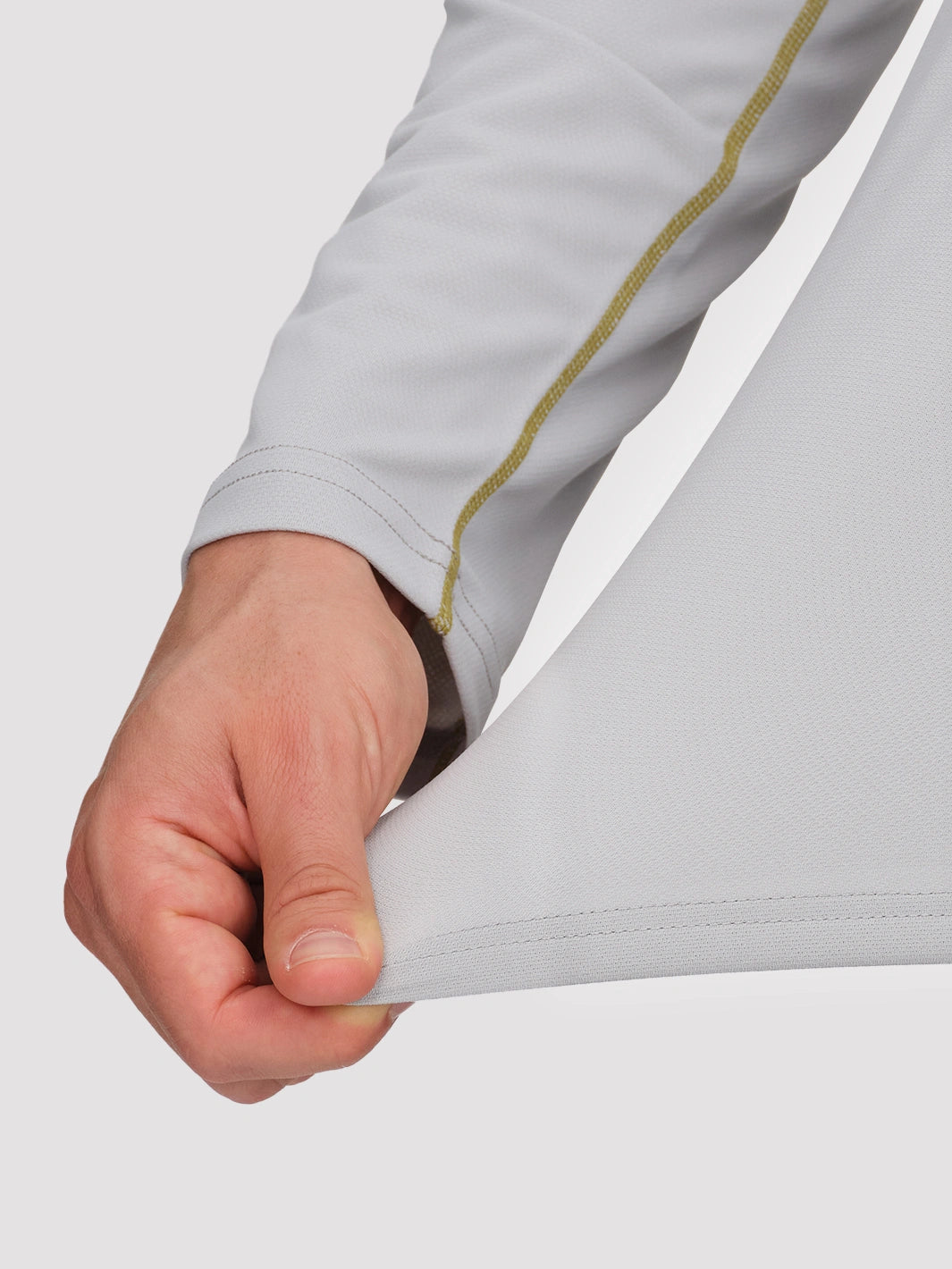 Men's 4-Way Stretch Mesh Long Sleeve Quick-Dry Shirt