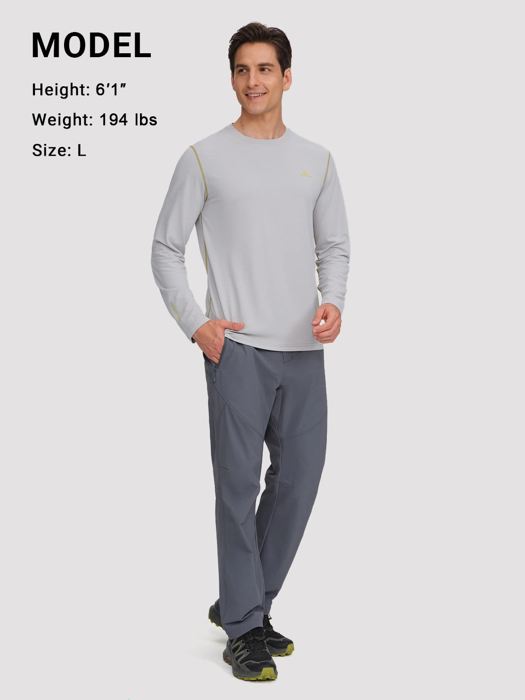 Men's 4-Way Stretch Mesh Long Sleeve Quick-Dry Shirt