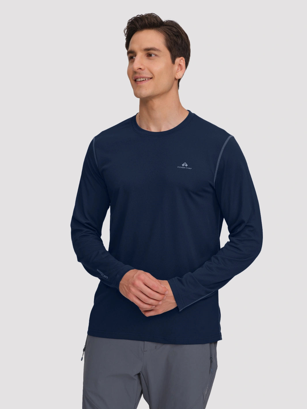 Men's 4-Way Stretch Mesh Long Sleeve Quick-Dry Shirt