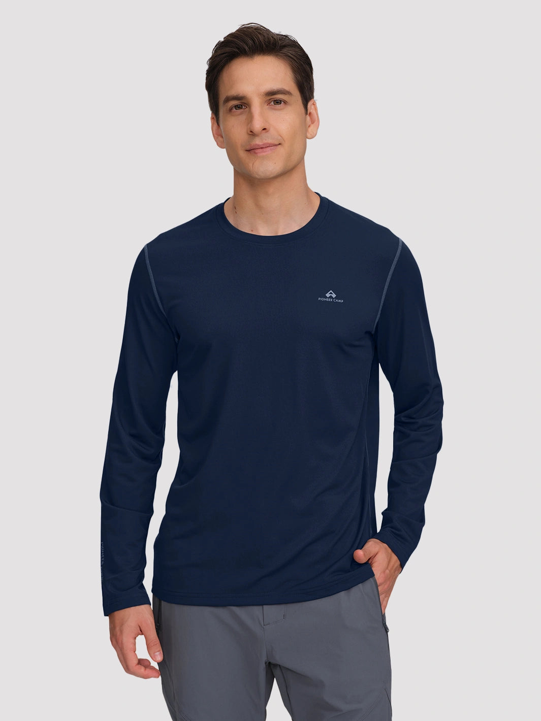 Men's 4-Way Stretch Mesh Long Sleeve Quick-Dry Shirt