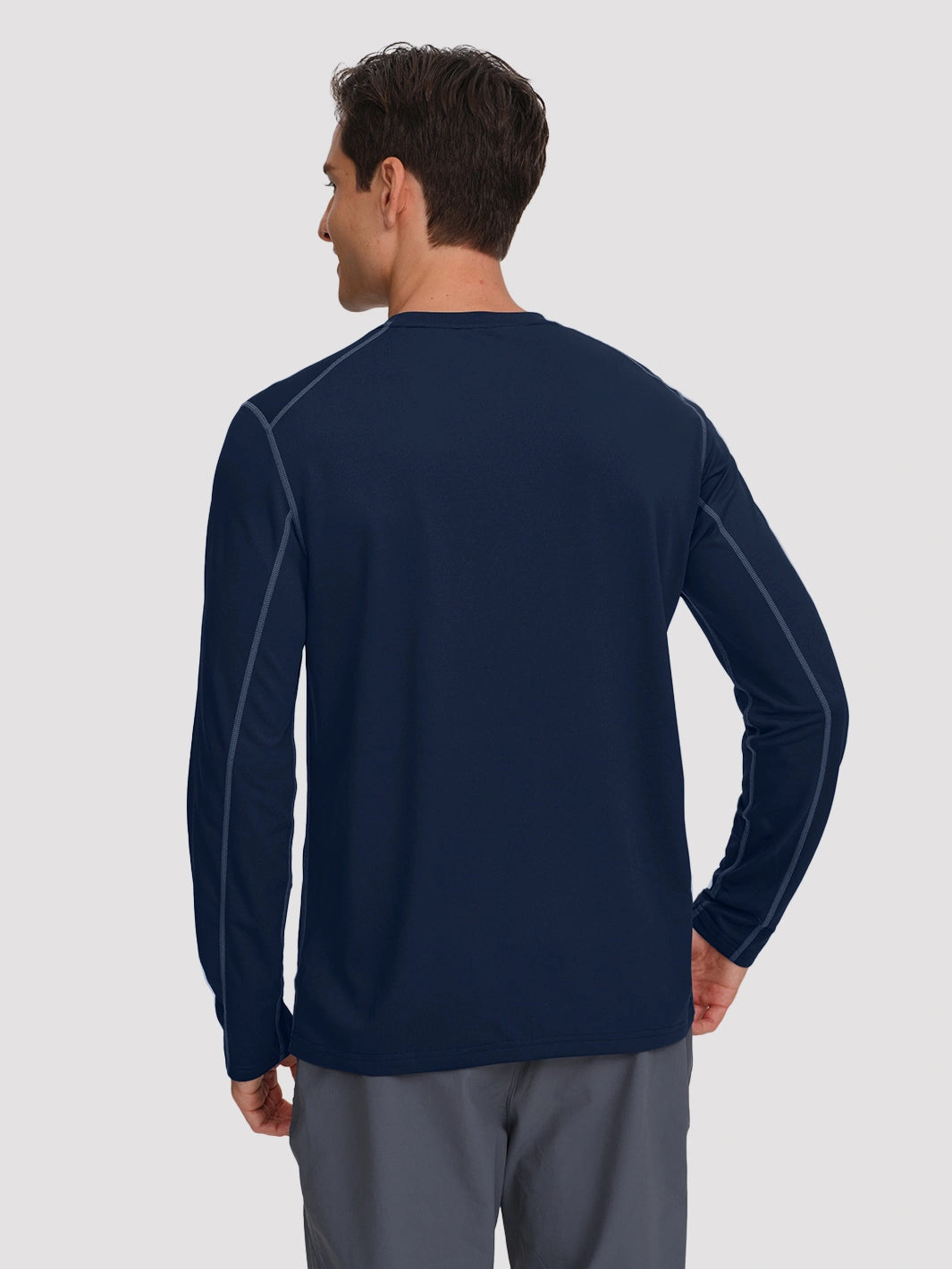 Men's 4-Way Stretch Mesh Long Sleeve Quick-Dry Shirt