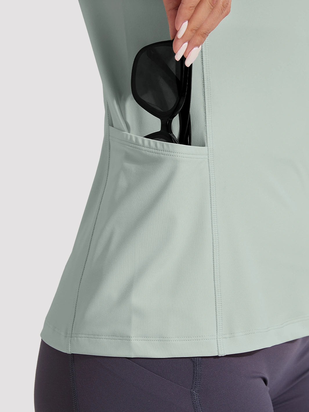 Damen UPF 50+ Sonnenschutz-Hoodie mit Pferdeschwanzöffnung