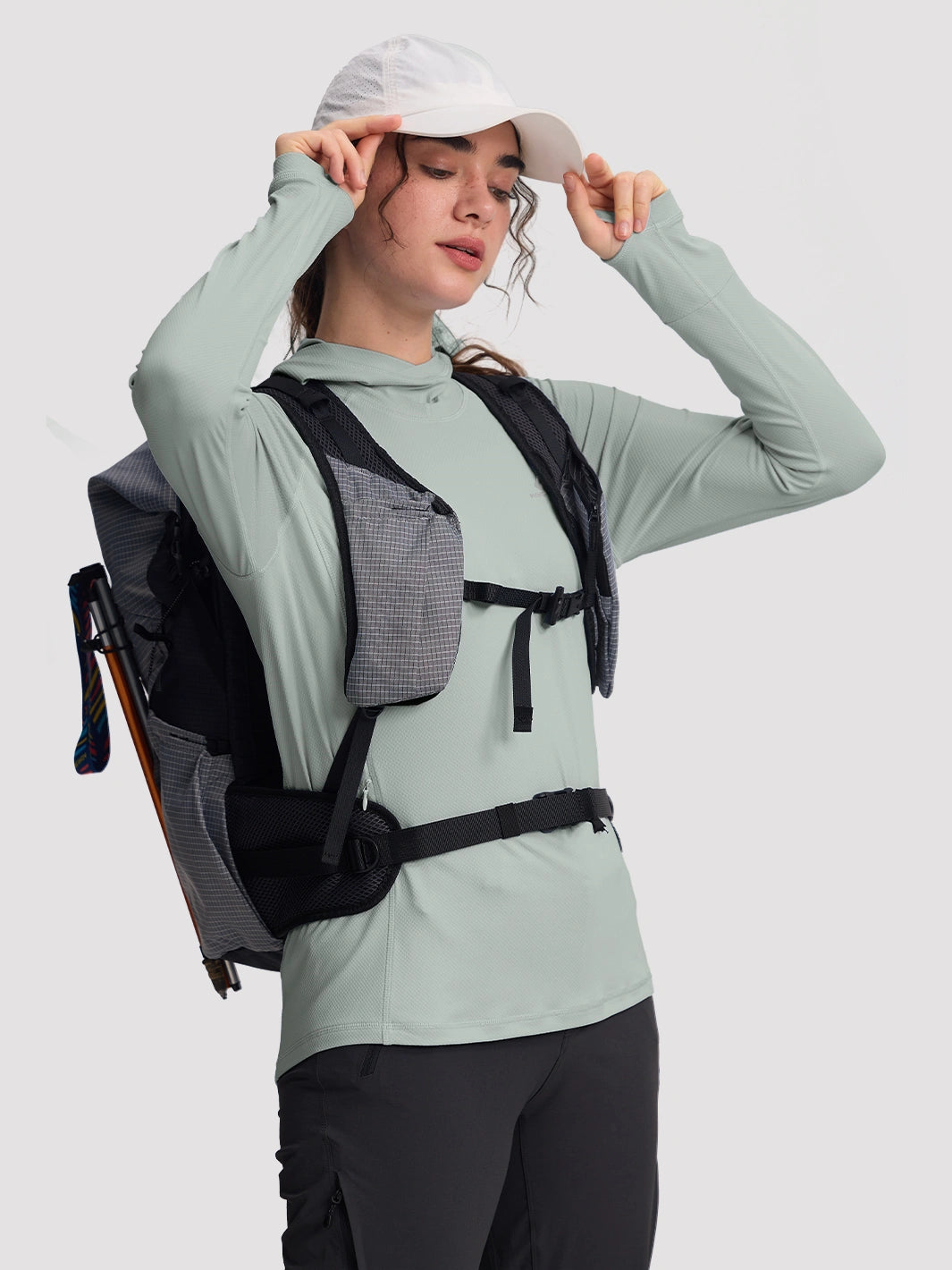 Women's UPF 50+ Hooded Sun Protection Top