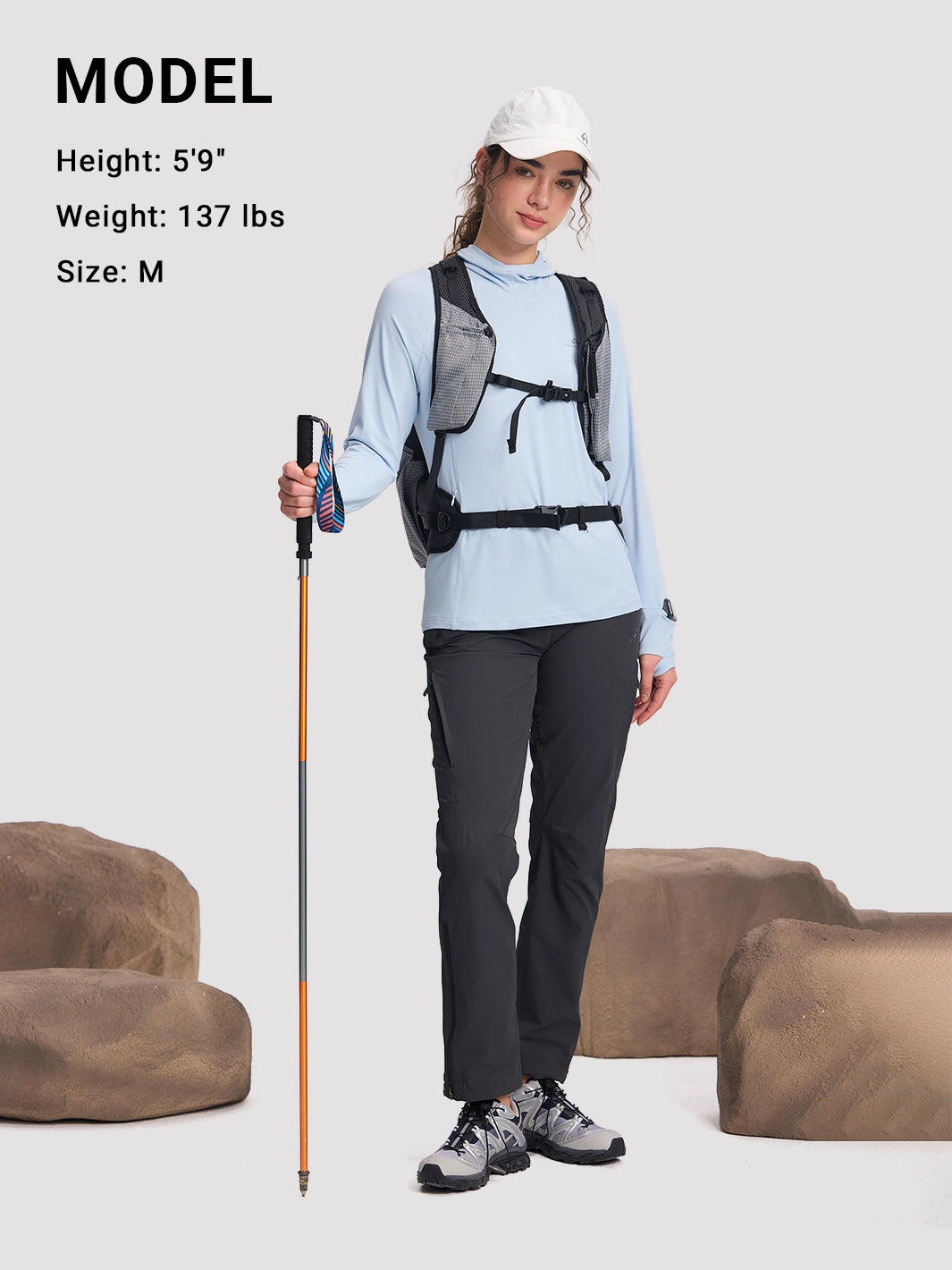 Women's UPF 50+ Hooded Sun Protection Top