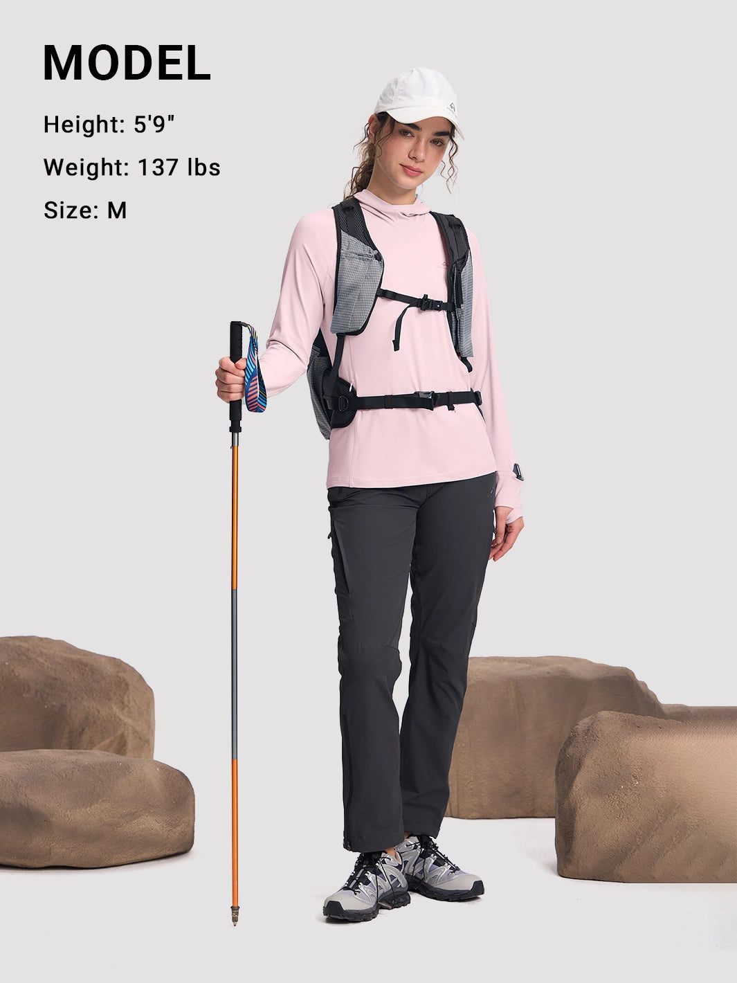 Women's UPF 50+ Hooded Sun Protection Top