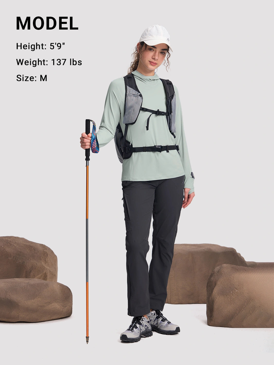 Women's UPF 50+ Hooded Sun Protection Top