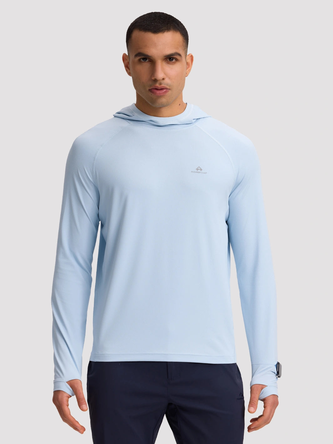 Men's UPF 50+ Hooded Sun Protection Top PIONEER CAMP