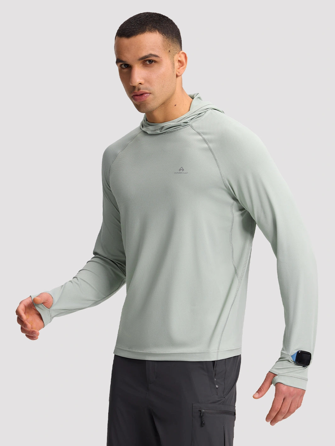 Men's UPF 50+ Hooded Sun Protection Top