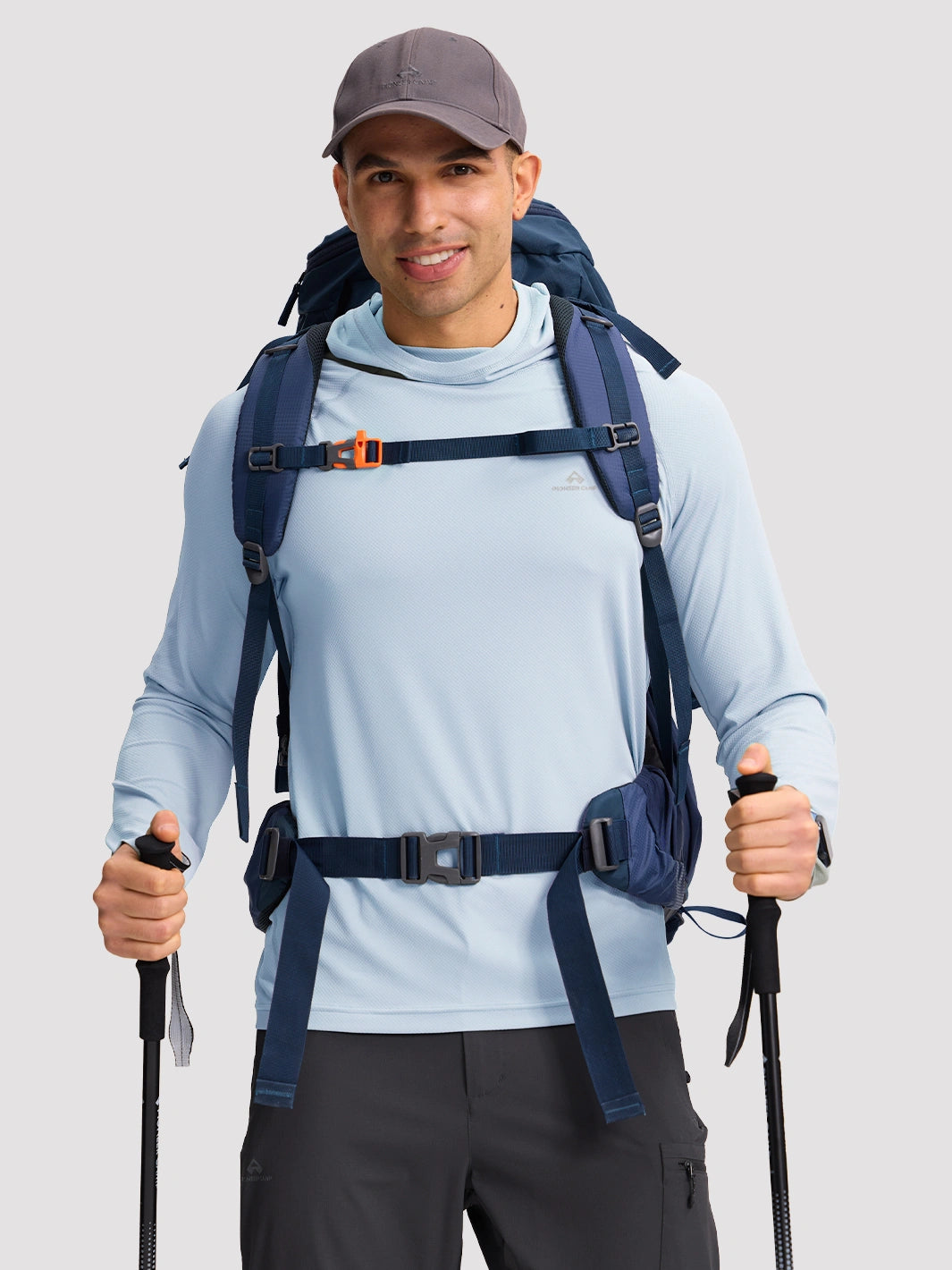 Men's UPF 50+ Hooded Sun Protection Top