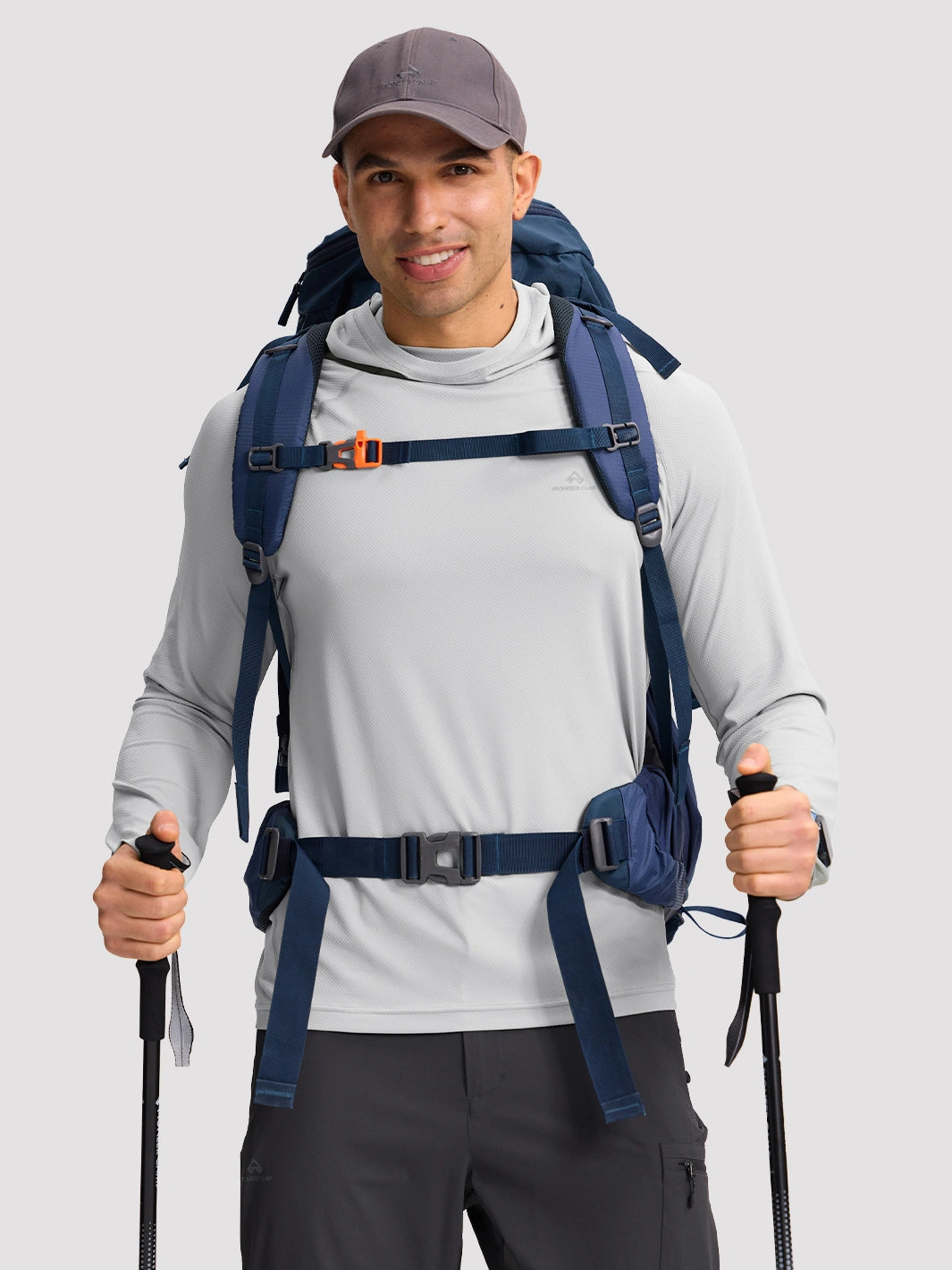 Men's UPF 50+ Hooded Sun Protection Top