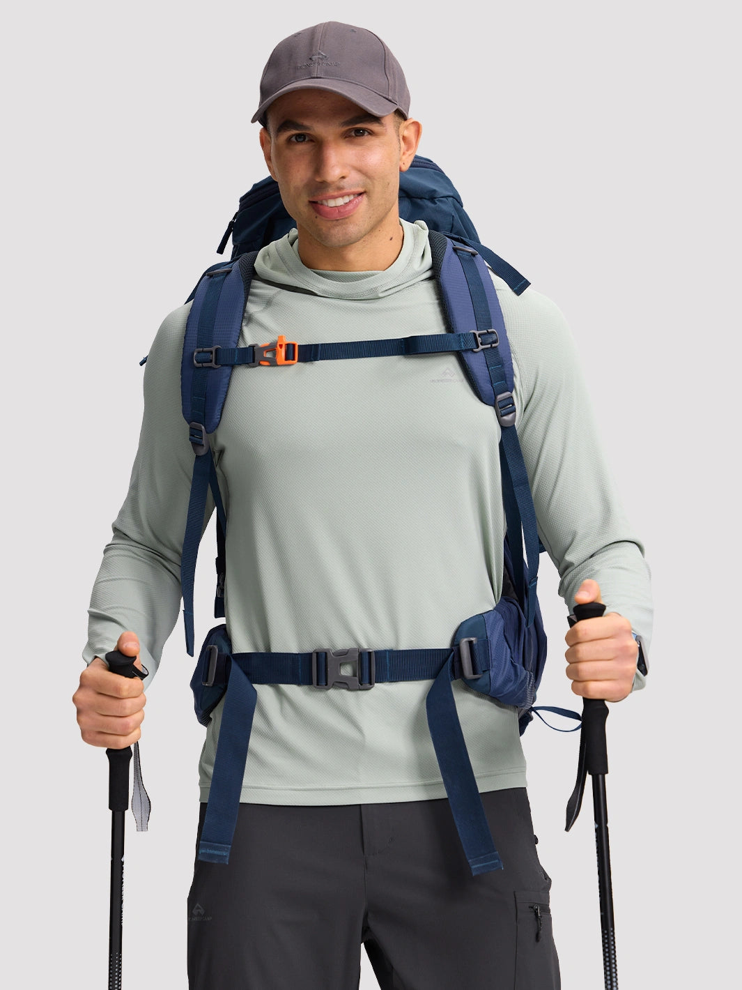 Men's UPF 50+ Hooded Sun Protection Top