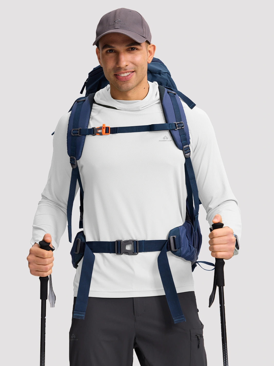 Men's UPF 50+ Hooded Sun Protection Top