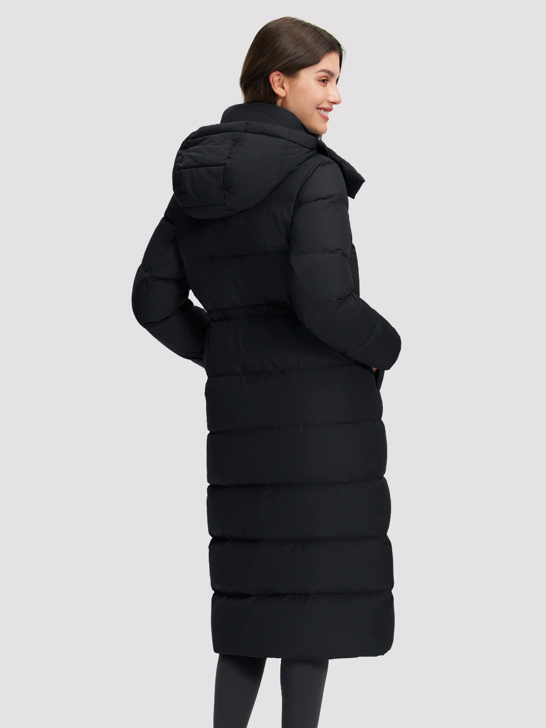 Women's Long Hooded Down Jacket PIONEER CAMP