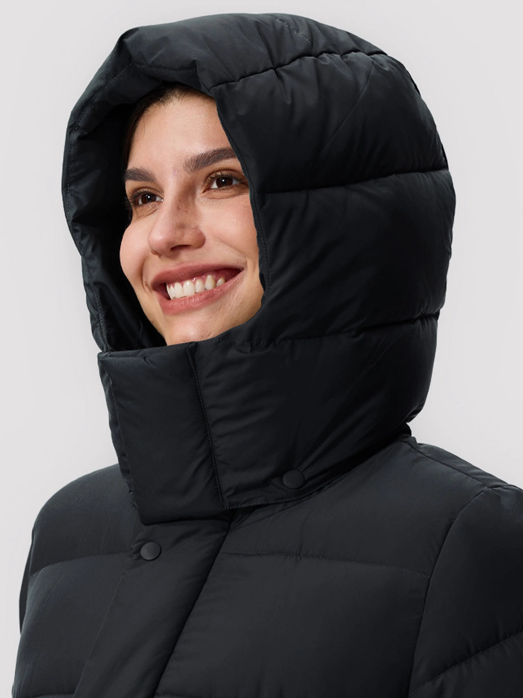 Women's Long Hooded Down Jacket PIONEER CAMP