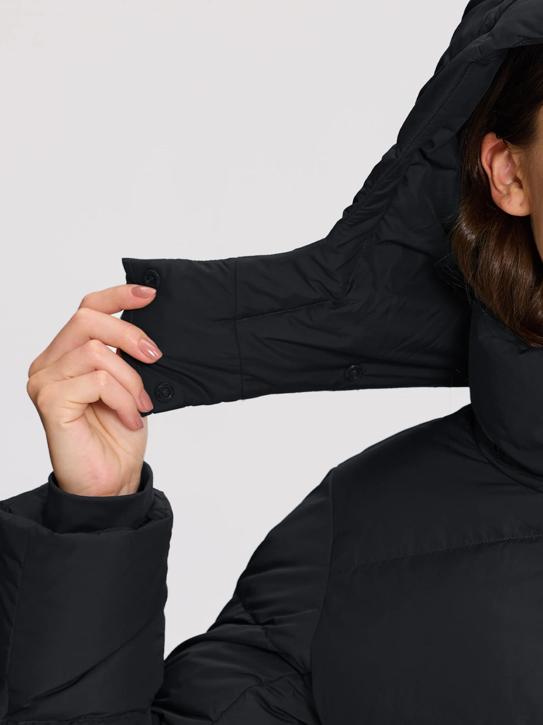 Women's Long Hooded Down Jacket PIONEER CAMP