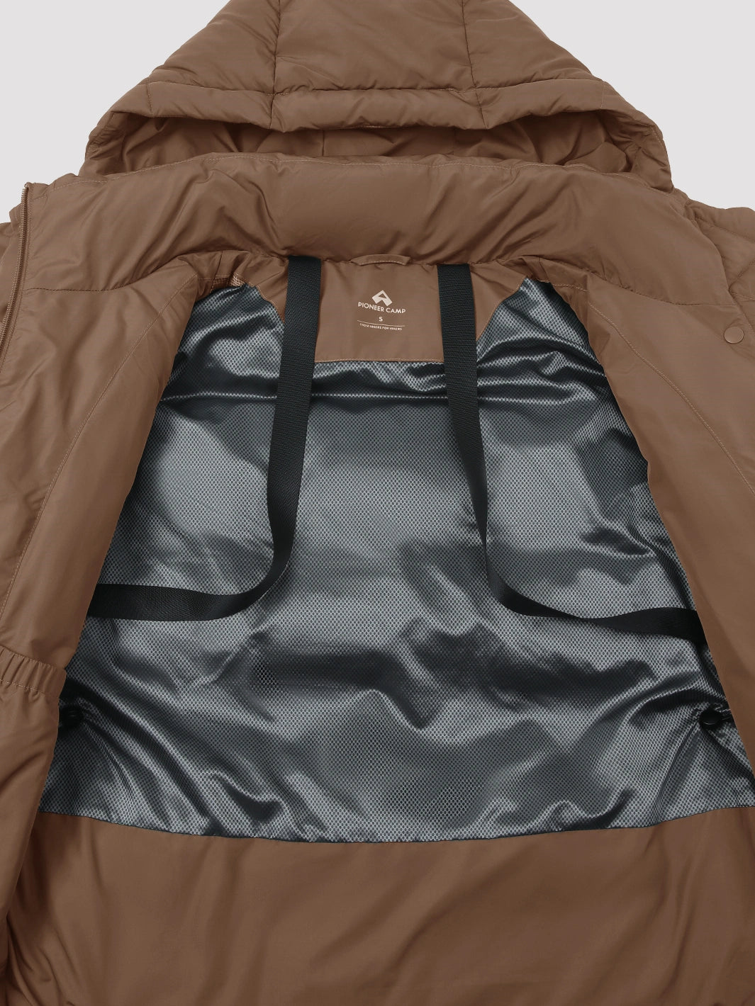 Women's Long Hooded Down Jacket PIONEER CAMP