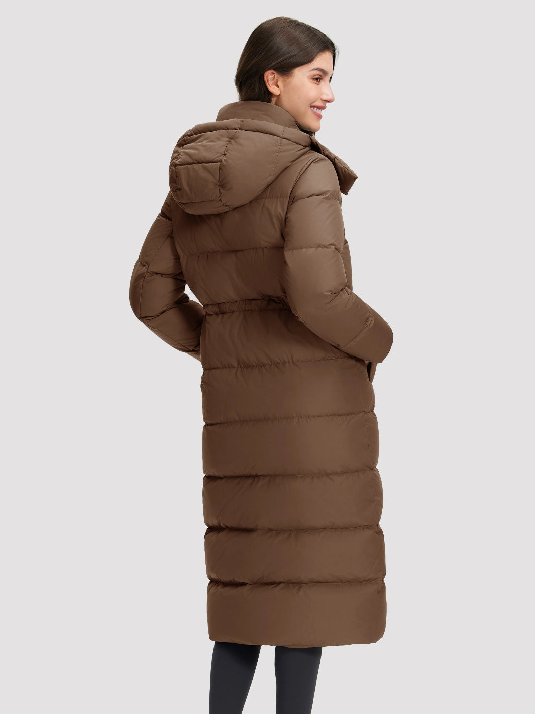 Women's Long Hooded Down Jacket PIONEER CAMP