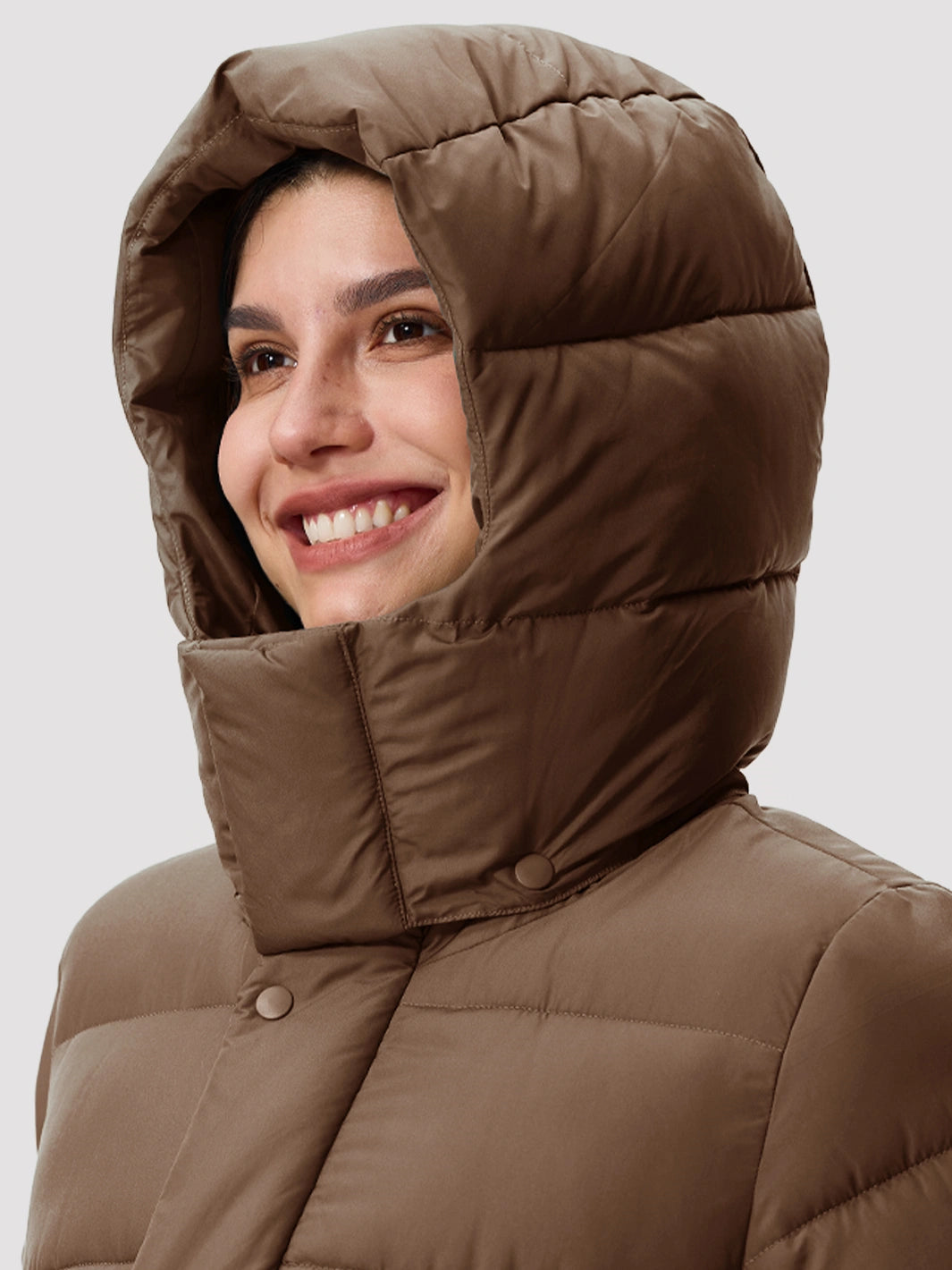 Women's Long Hooded Down Jacket PIONEER CAMP