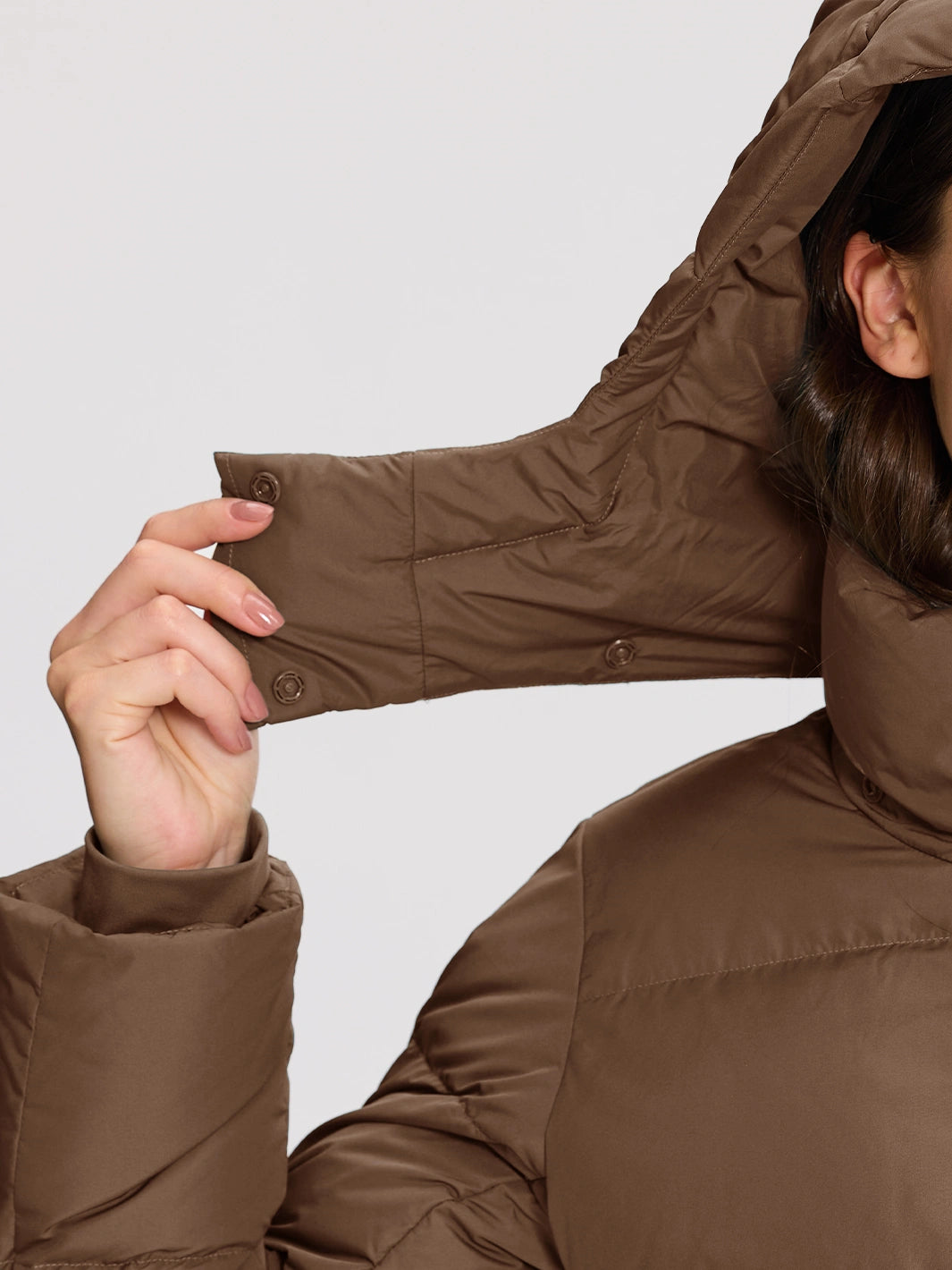 Women's Long Hooded Down Jacket PIONEER CAMP