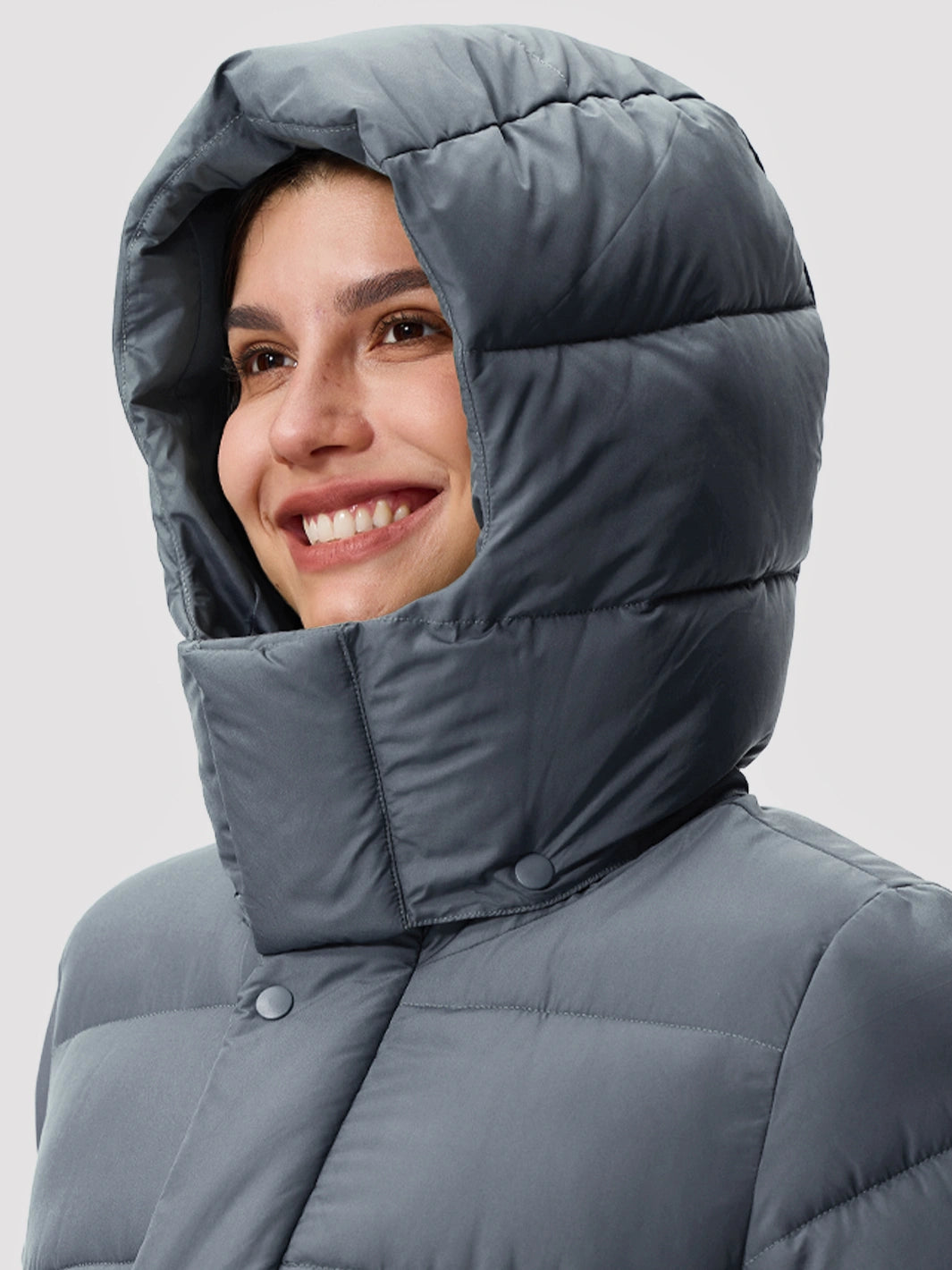 Women's Long Hooded Down Jacket PIONEER CAMP