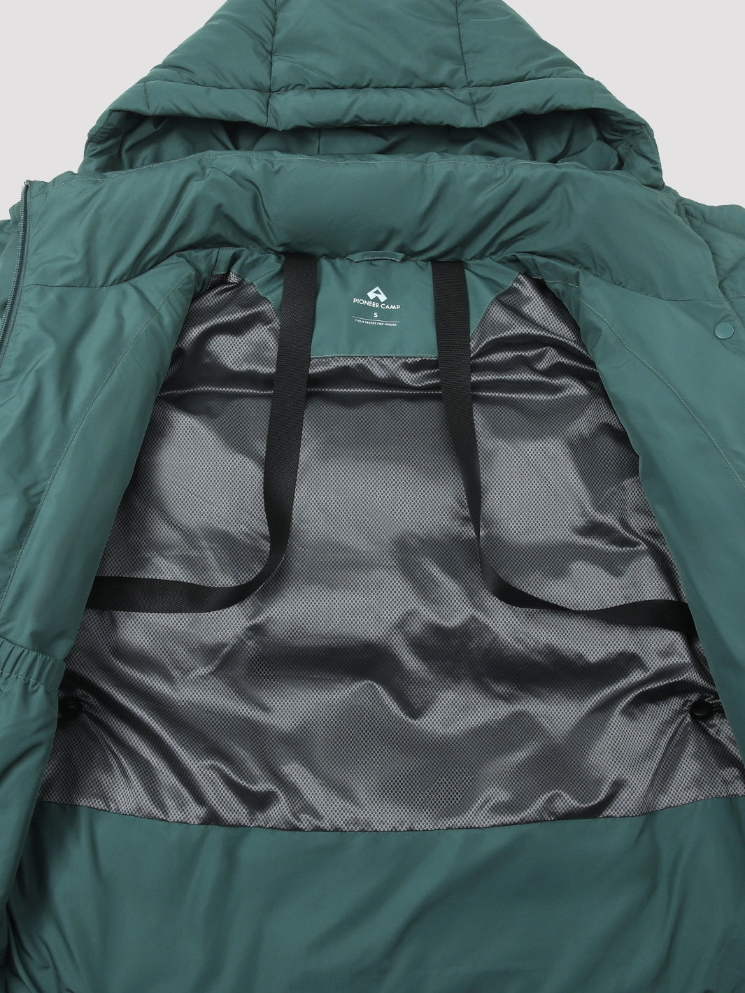 Women's Long Hooded Down Jacket PIONEER CAMP