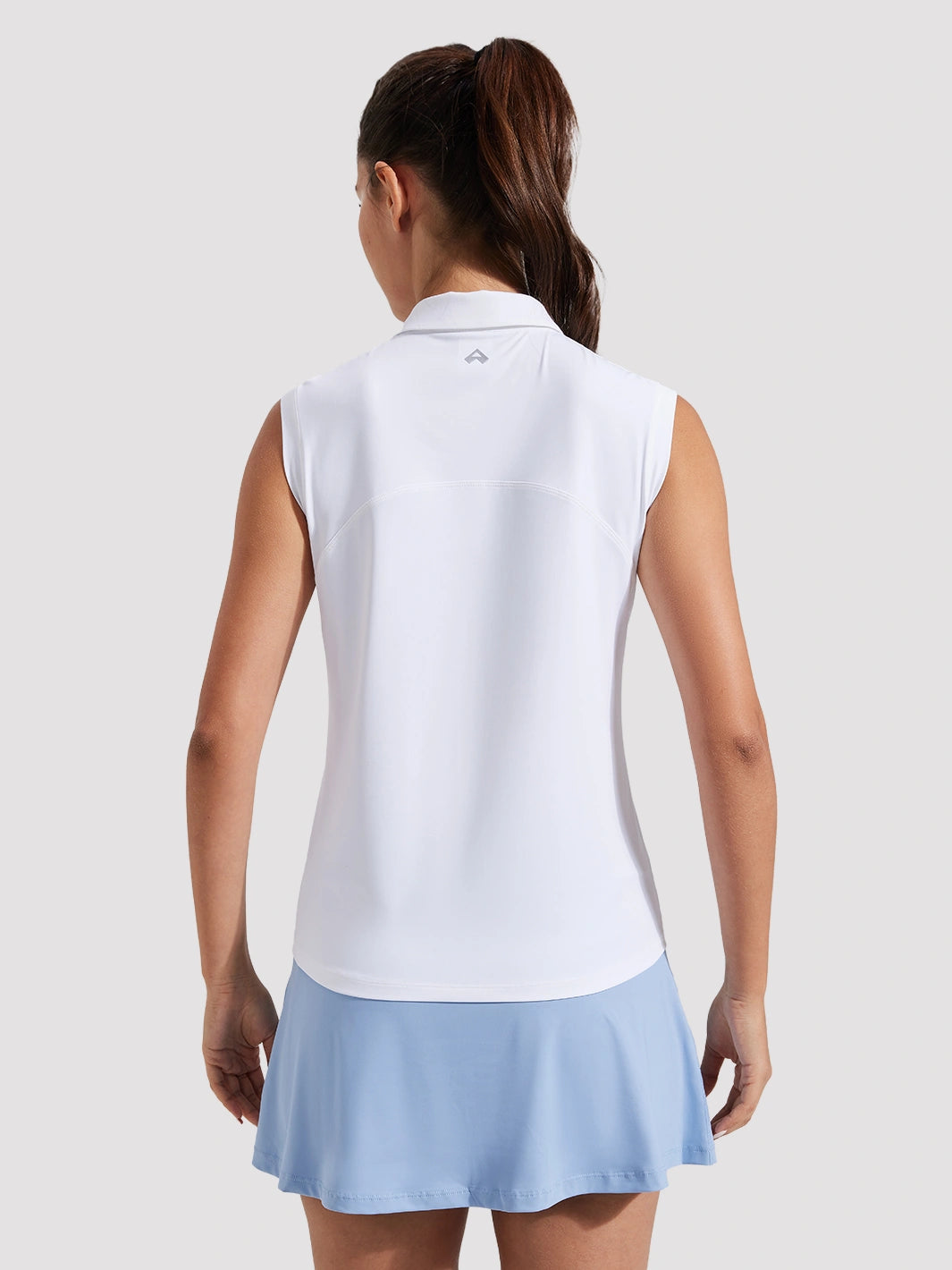 Women's UPF 50+ Sleeveless Golf Polo with Half-Zip