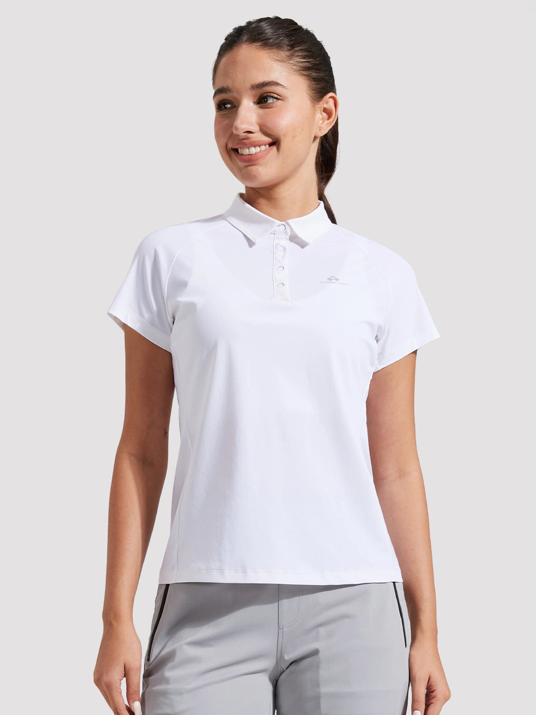 Damen Performance-Poloshirt mit 4 Knöpfen, UV-Schutz 50+