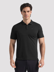 Polo da uomo UPF 50+ ad asciugatura rapida e ad alte prestazioni per abbigliamento sportivo