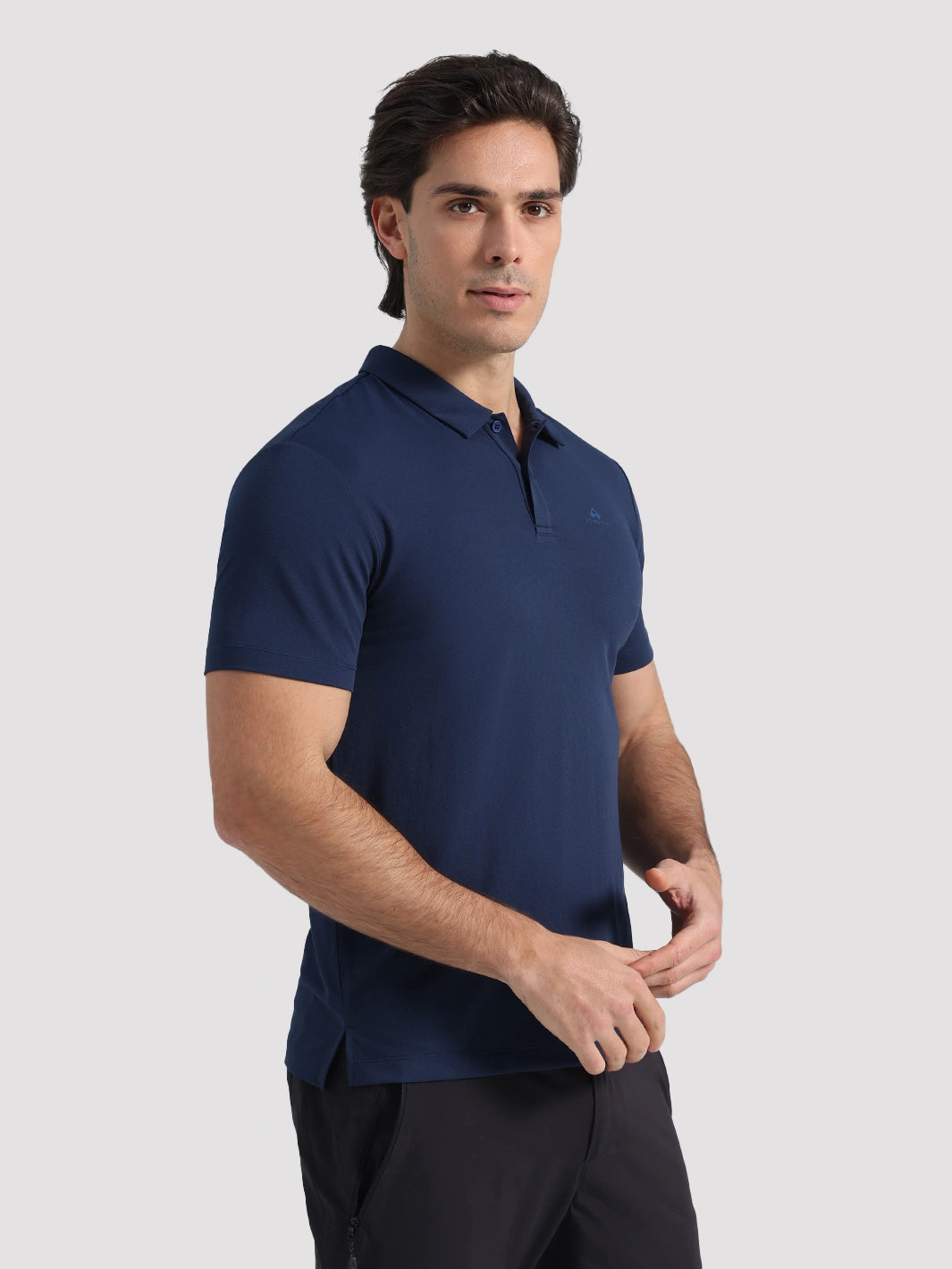 Polo da uomo UPF 50+ ad asciugatura rapida e ad alte prestazioni per abbigliamento sportivo