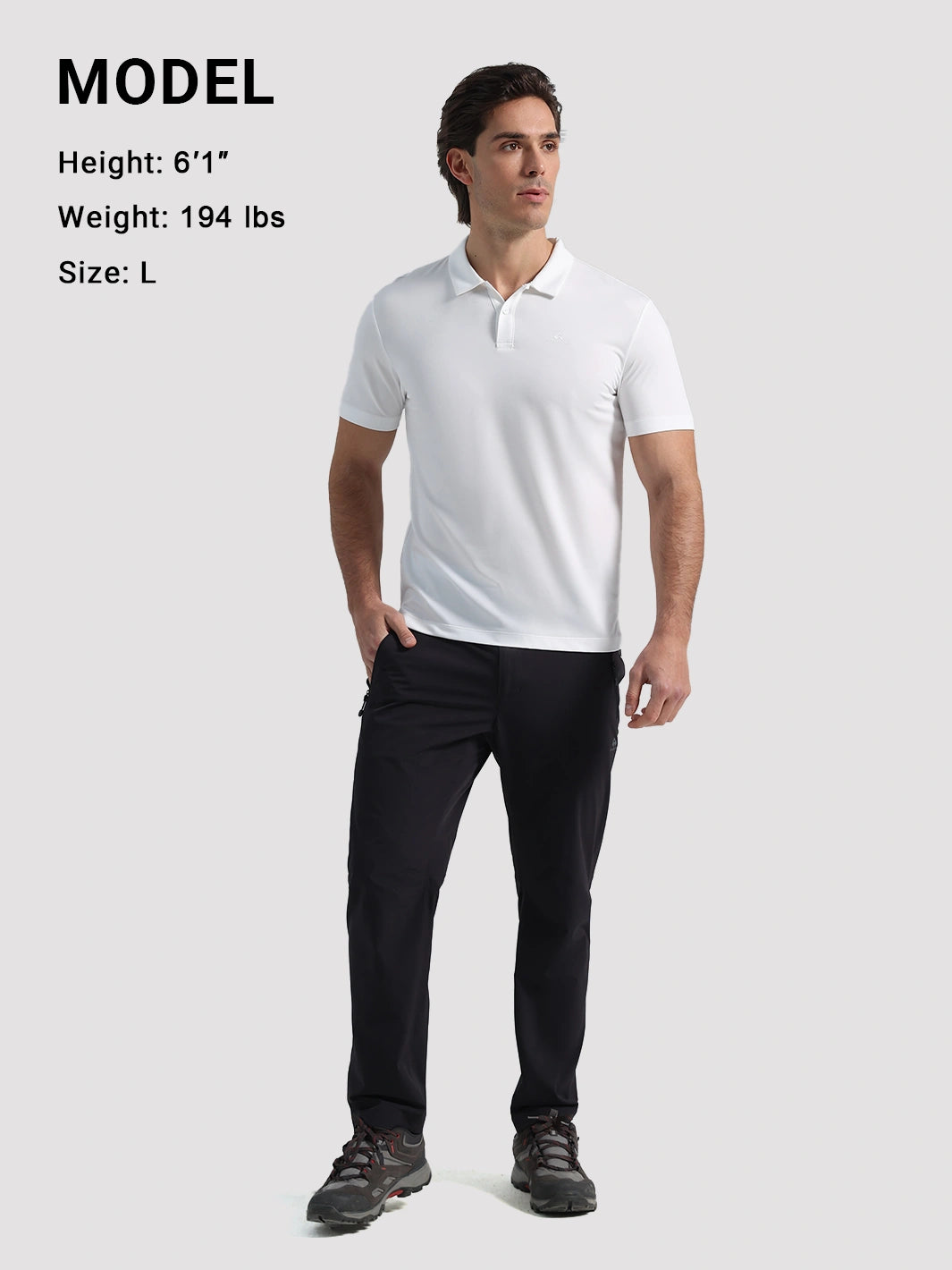 Polo da uomo UPF 50+ ad asciugatura rapida e ad alte prestazioni per abbigliamento sportivo