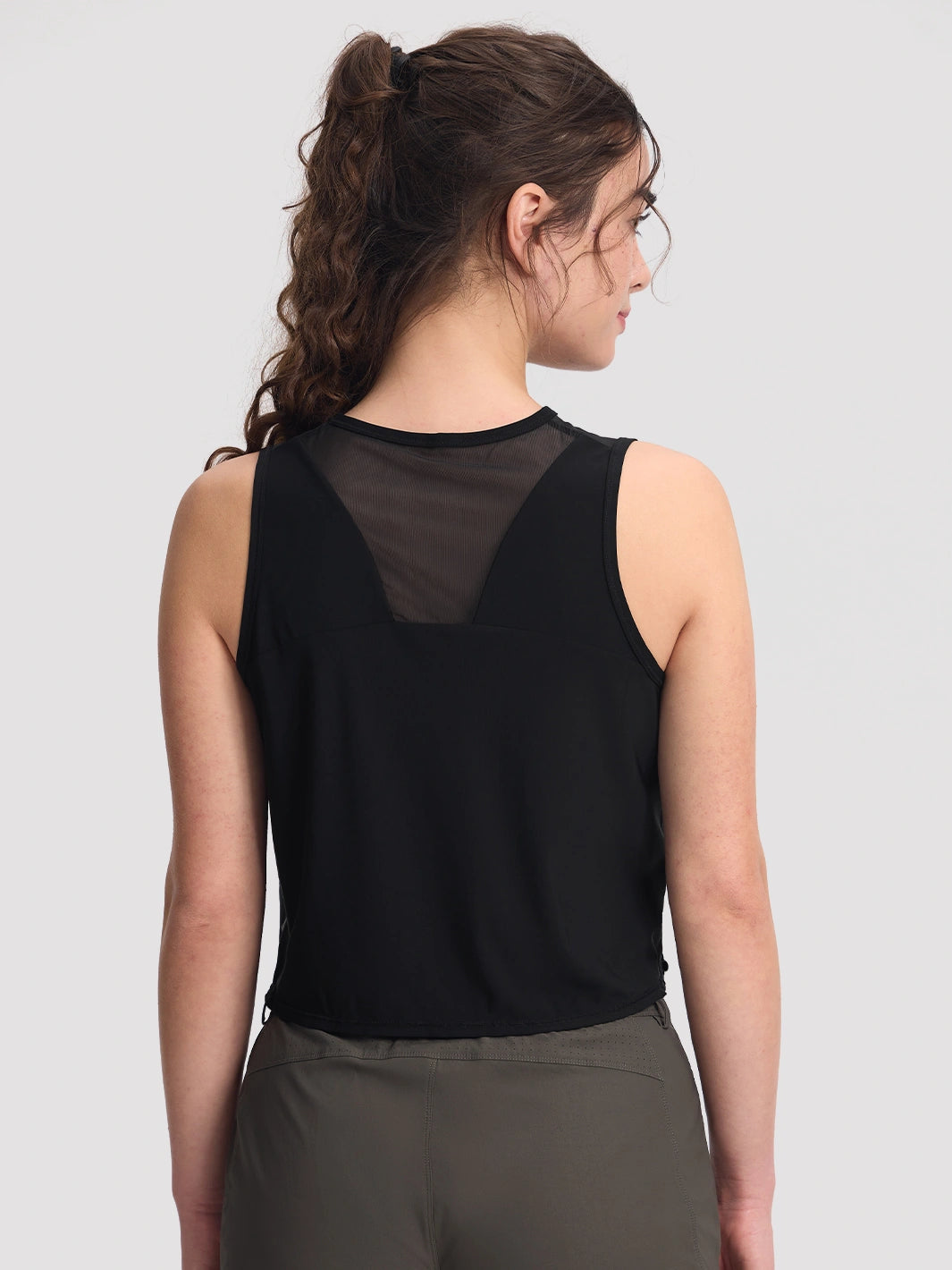 Verstellbares bauchfreies Sport-Tanktop für Damen