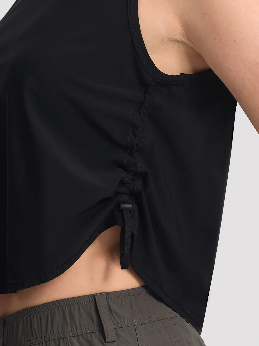 Verstellbares bauchfreies Sport-Tanktop für Damen