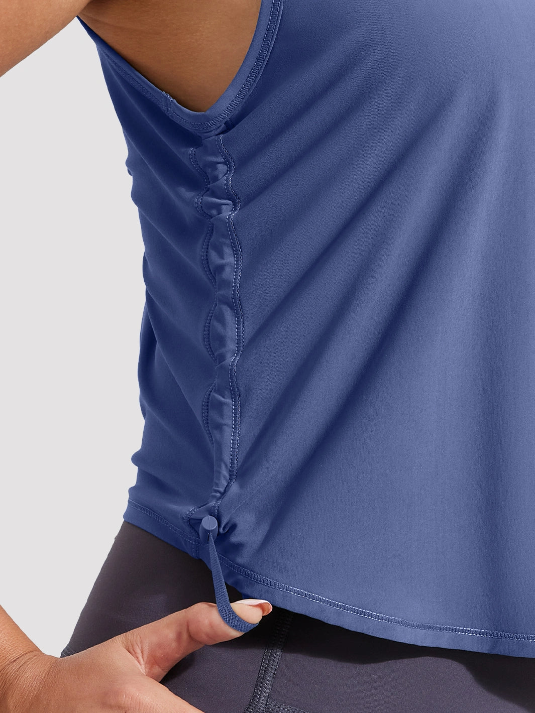 Verstellbares bauchfreies Sport-Tanktop für Damen