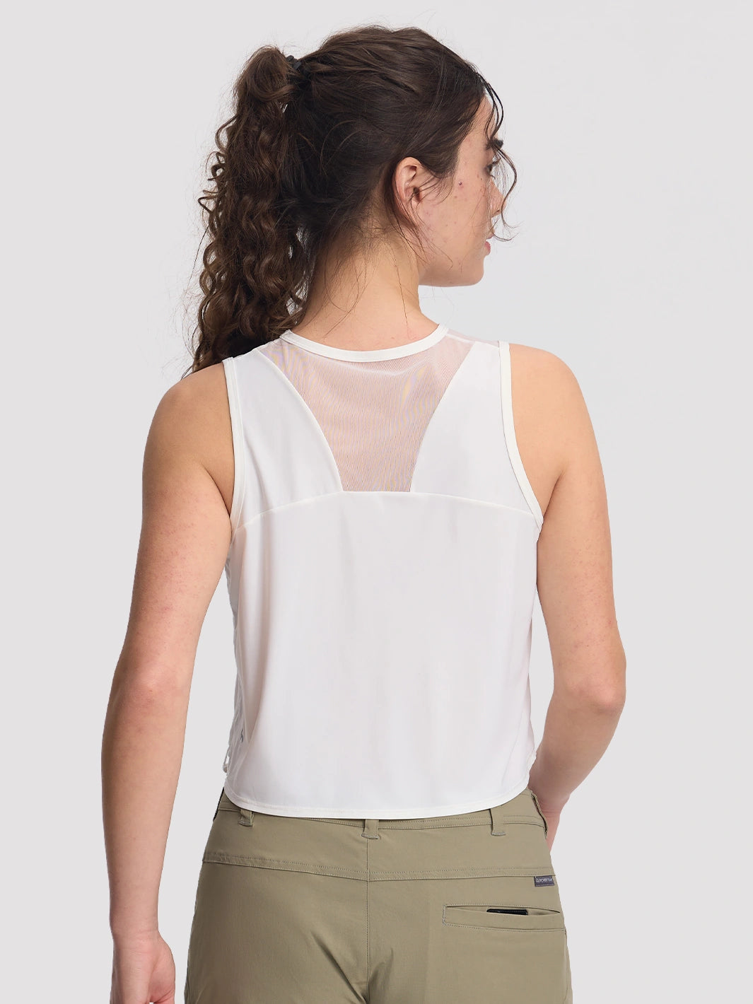 Verstellbares bauchfreies Sport-Tanktop für Damen