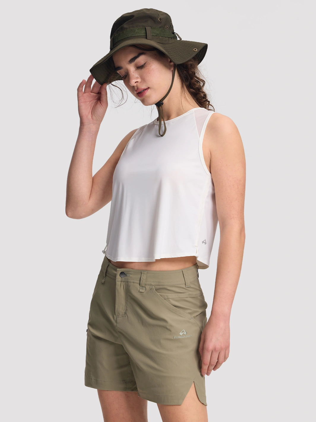 Verstellbares bauchfreies Sport-Tanktop für Damen