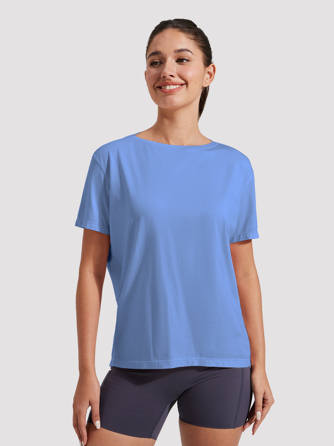Women's Loose-Fit Boat Neck Tee
