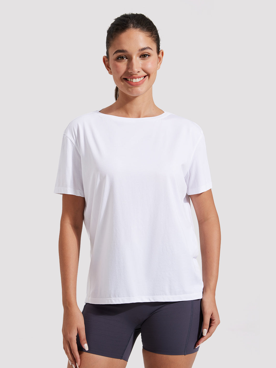 Women's Loose-Fit Boat Neck Tee