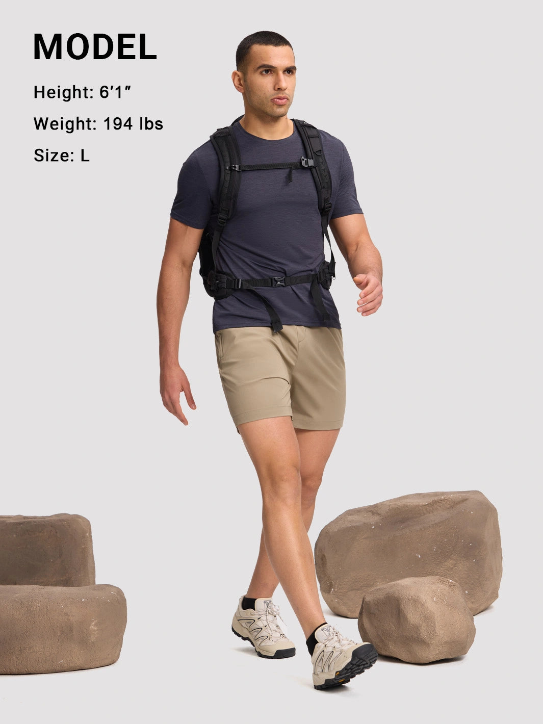 Men's 5-Inch Lightweight Hiking Shorts PIONEER CAMP