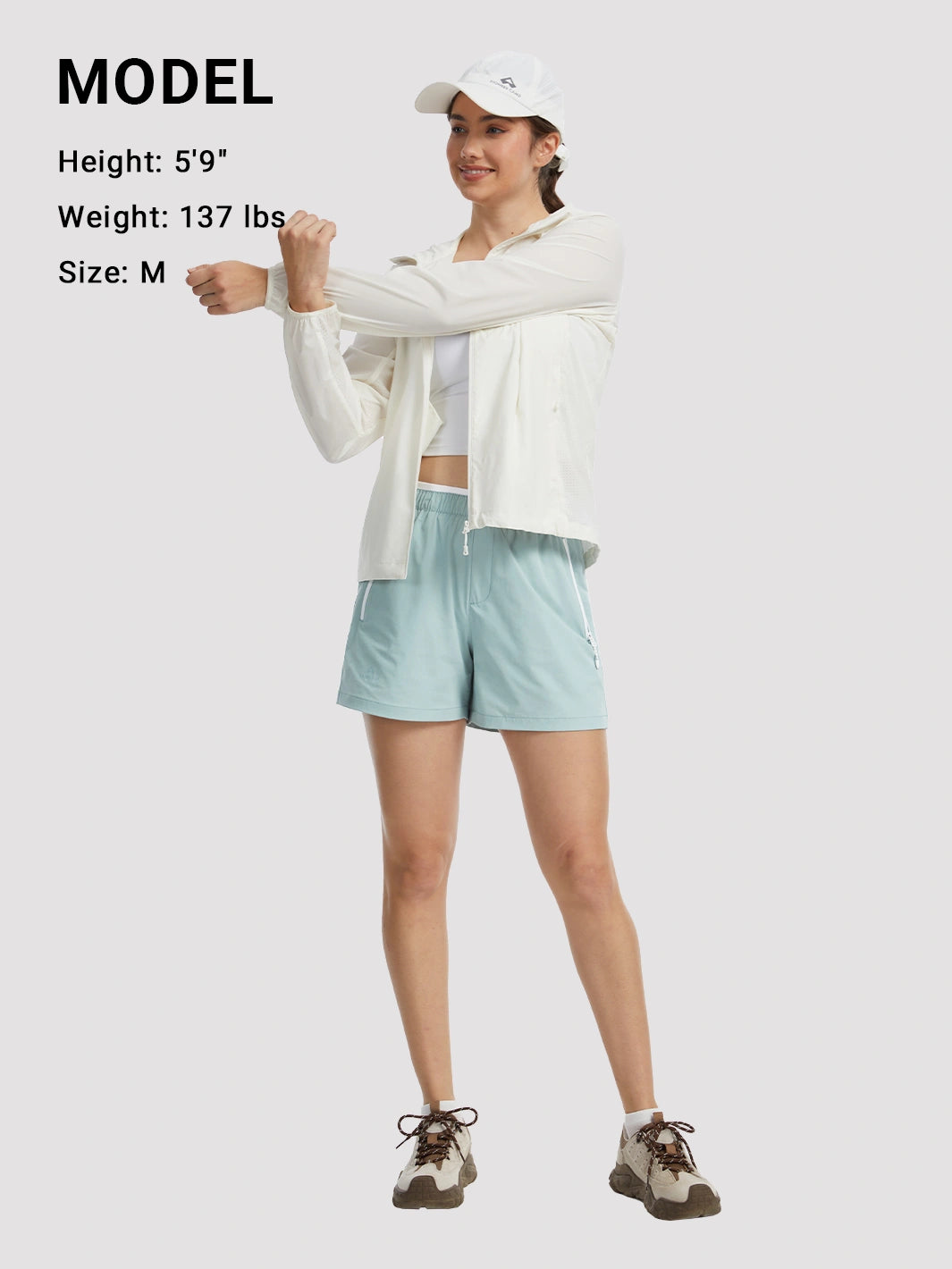 Women's Water-Repellent Hiking Shorts PIONEER CAMP