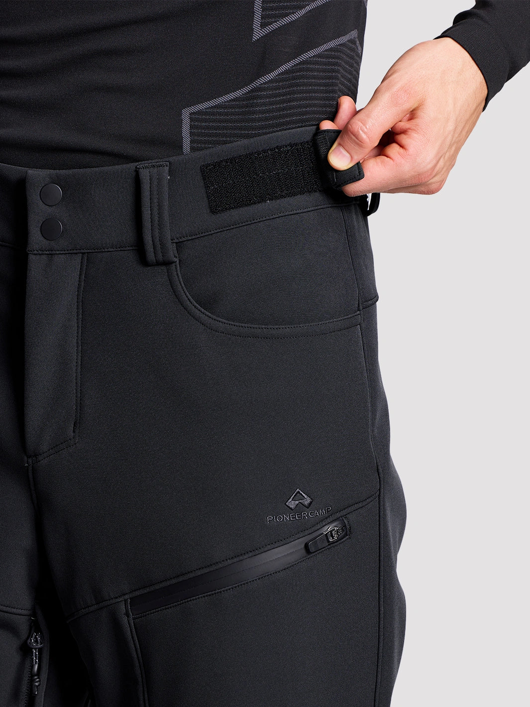 Men's CORDURA 3-Layer Water-Resistant Softshell Ski Pants PIONEER CAMP