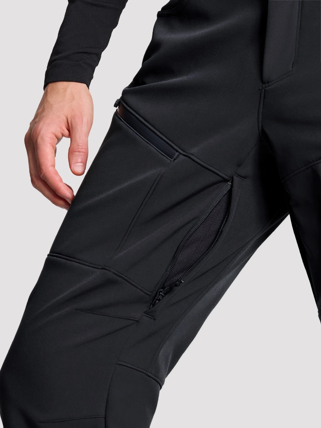Men's CORDURA 3-Layer Water-Resistant Softshell Ski Pants PIONEER CAMP