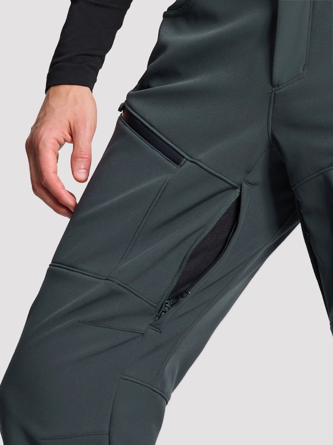 Men's CORDURA 3-Layer Water-Resistant Softshell Ski Pants PIONEER CAMP