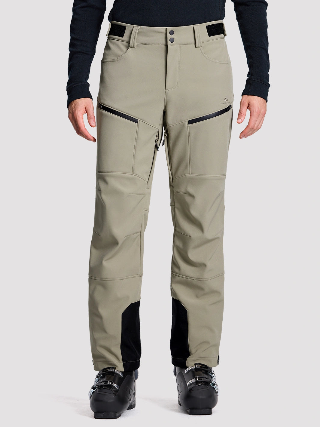 Men's CORDURA 3-Layer Water-Resistant Softshell Ski Pants PIONEER CAMP